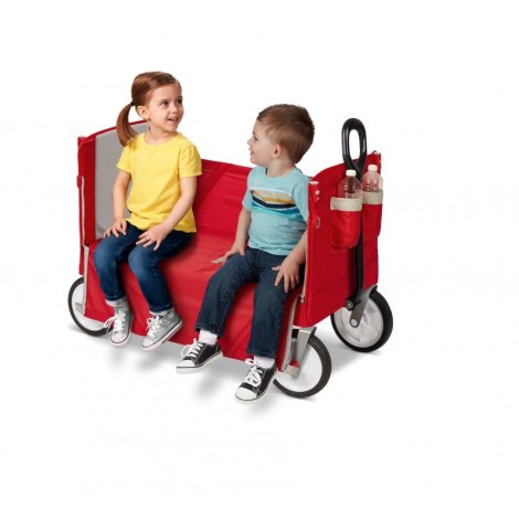 Radio Flyer Folding Wagon with Canopy for kids and cargo